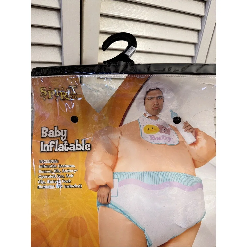 Spirit Halloween Inflatable Baby Costume With Extra Accessories Packaging Adult - Picture 2 of 7